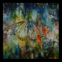 Papa & I Butterfly Canvas Print by TimothyOrikri Papa & I Butterfly Canvas Print