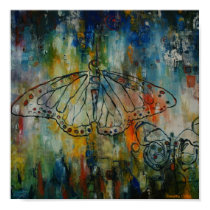 Papa & I Butterfly Canvas Print