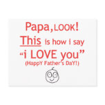 PaPa I love you! Postcard