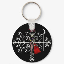 Papa Legba Voodoo Doll Veve Keychain by voodoomama Papa Legba Voodoo Doll Veve Keychain