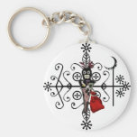 Papa Legba Voodoo Doll Veve Keychain