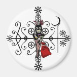 Papa Legba Voodoo Doll Veve Magnet