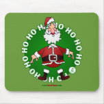 Papá Noel salta 4 navidad Tapete De Ratón