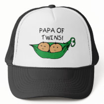 Papa of Twins Pod Trucker Hats