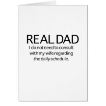 Papá real (no diga a mi esposa) felicitaciones