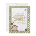 Papagayo Monkey Green/Brown Thank you cards invitations by allpetscherished Papagayo Monkey Green/Brown Thank you cards invitations