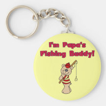 Papa's Fishing Buddy Tshirts and Gifts Keychain