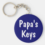 Papa's Keys Keychain
