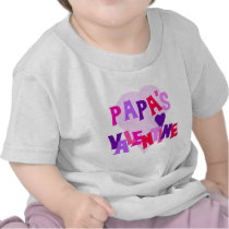 Papa's Valentine Baby T-shirt
