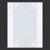 Papel con membrete de lino azul elegante membrete