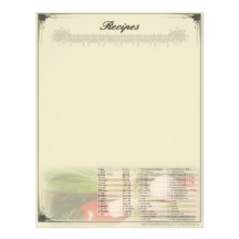 Papel con membrete de Unruled de la receta con con Plantillas De Membrete