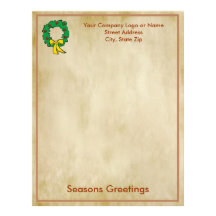 Papel de letra del navidad del negocio - diseño de membrete a diseño
