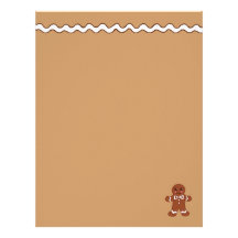 Papel de papel con membrete del pan de jengibre membrete  