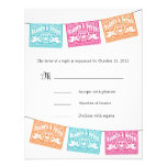 Papel Picado Love Birds Wedding Banners RSVP Personalized Announcement