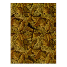 Papel pintado floral del vintage de William Morris Tarjeta Postal