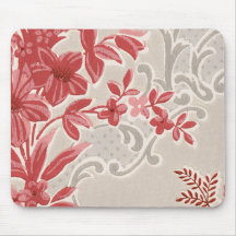 Papel pintado rayado del vintage de las flores alfombrillas de raton