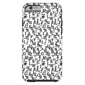 paper034 ALPHABET CAPITAL SCHOOLING LETTERS TYPOGR iPhone 6 Case