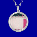 PAPER10 GIRLY SCRAPBOOKING BLACK PINKS WHITE PATT necklaces