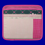 PAPER10 GIRLY SCRAPBOOKING BLACK PINKS WHITE PATTE ipad sleeves