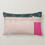PAPER10 GIRLY SCRAPBOOKING BLACK PINKS WHITE PATTE pillows