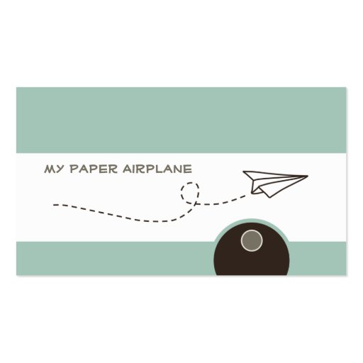 Paper Airplane Business Cards