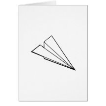 Paper Airplane Card