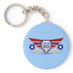 Paper Airplane Flight School Keychains