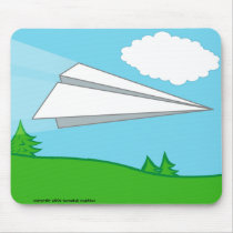 Paper Airplane Mousepad