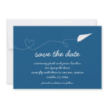 Paper Airplane Save the Date Custom Announcements