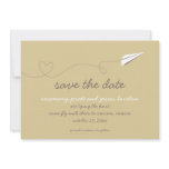 Paper Airplane Save the Date Personalized Invitation
