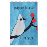 Paper bird 2012 calendar
