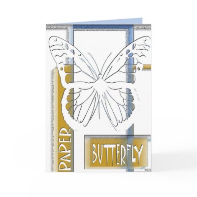 Paper Butterfly Greetings Card by GreetingsCards