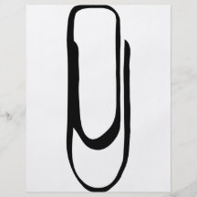 paper-clip icon flyer design