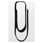 paper-clip icon customized stationery