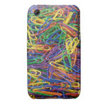 Paper Clips Background iPhone 3 Cases