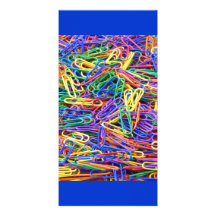 Paper clips custom photo card