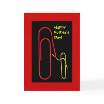 Paper Clips Father's Day card