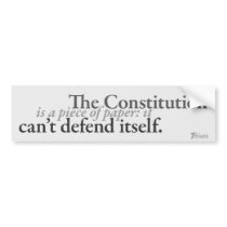 Paper Constitution Bumper Sticker