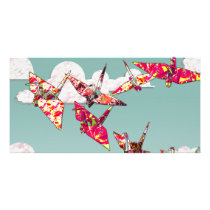 Paper Cranes 8"x4" Photo Card