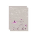 Paper Cranes & Fairy Lights Save Date Postcard
