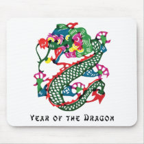 Paper Cut Year of The Dragon Gift Mousepads