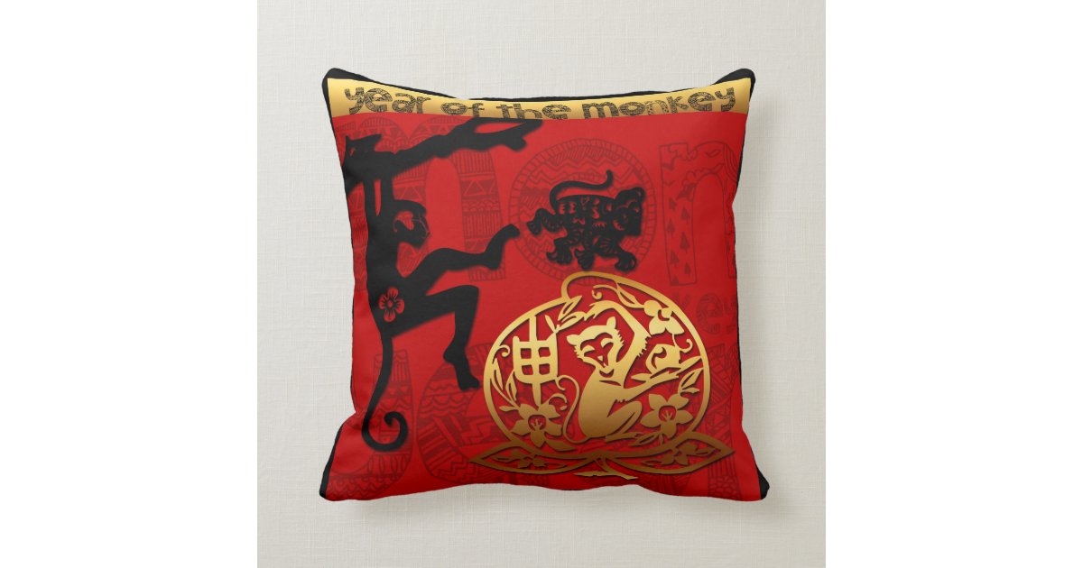 new year money pillow paper cutting new year of the monkey 2016 throw new year money pillow paper cutting new year of the monkey 2016 throw