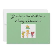 Paper Doll Baby Shower Invitation