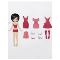 Paper doll cut flyers by Melisende Paper doll cut flyers