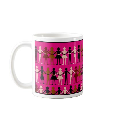 "Paper Dolls" children of the world diversity Coffee Mugs by miriamkilmer