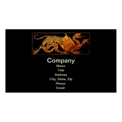 Paper Dragon Business Cards (front side)
