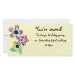paper flower party invite picture card