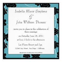 Paper Flower Wedding Invitation invitations