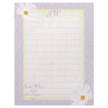 Paper & Flowers - Monogram Letterhead by ZazzleBusinessCards Paper & Flowers - Monogram Letterhead