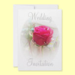 Paper Formal Wedding Invitation - Pink Rose